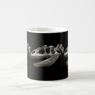Taza De Café Dinasour Skeleton White Coffee Mug