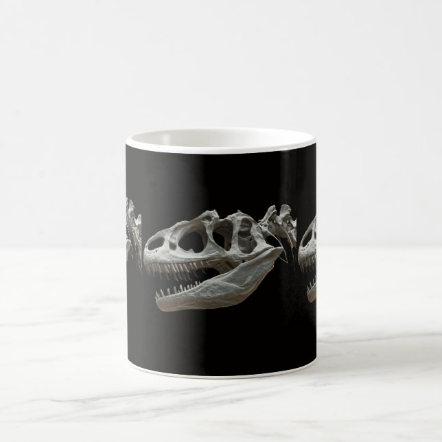 Taza De Café Dinasour Skeleton White Coffee Mug (Centro)