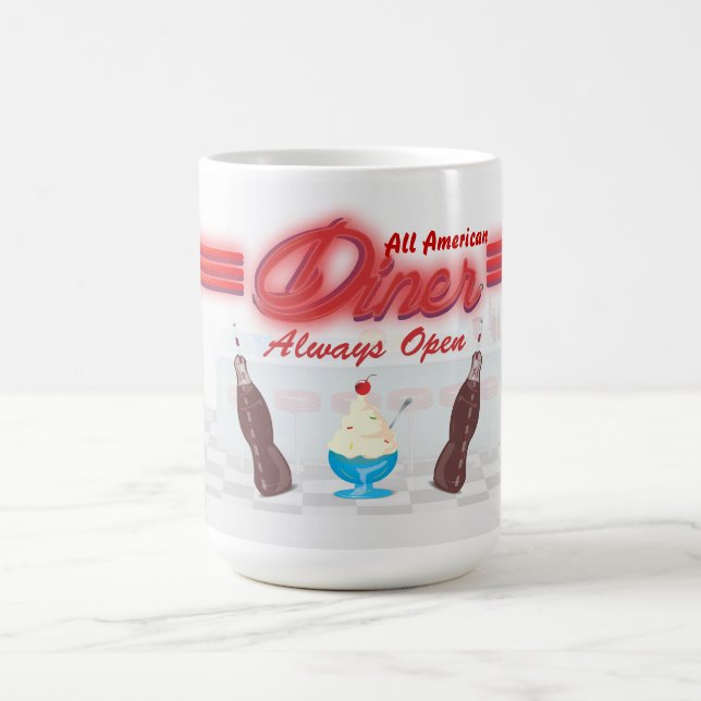 Taza De Café Diner Americano Clásico (Centro)