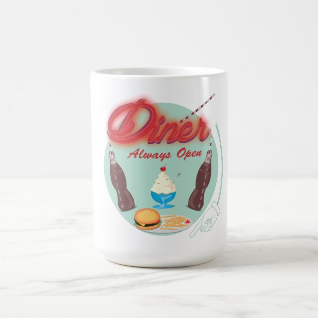 Taza De Café Diner Americano Clásico (Centro)