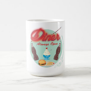 Taza De Café Diner Americano Clásico