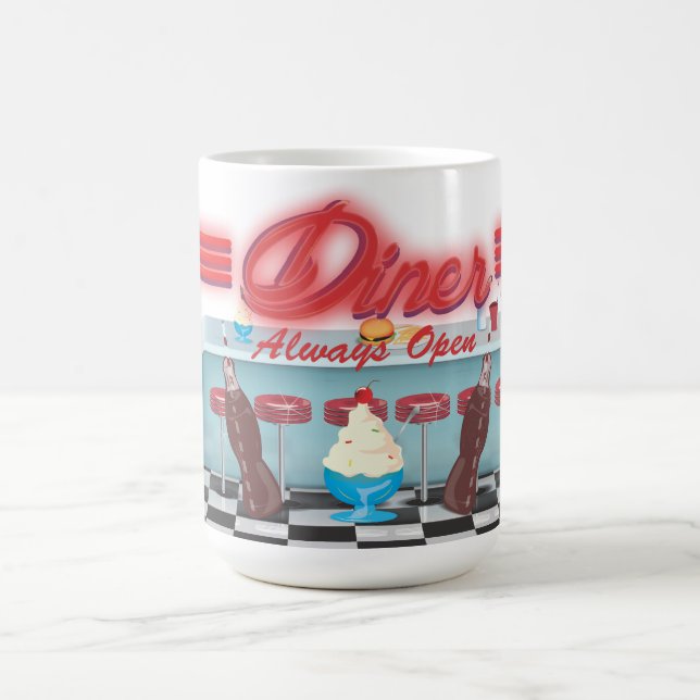 Taza De Café Diner Americano Clásico (Centro)