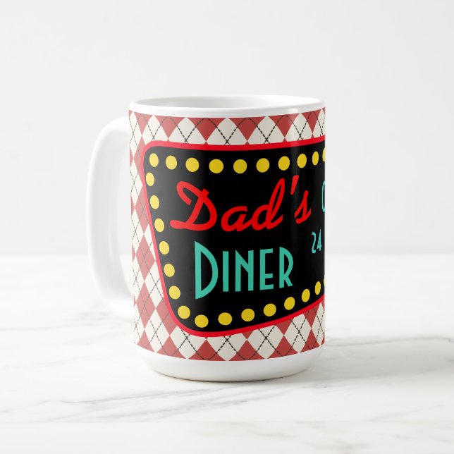 Taza de café Diner de Papá Retro (Anverso izquierdo)
