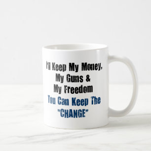 Taza De Café Dinero, armas y libertad