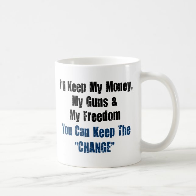 Taza De Café Dinero, armas y libertad (Derecha)