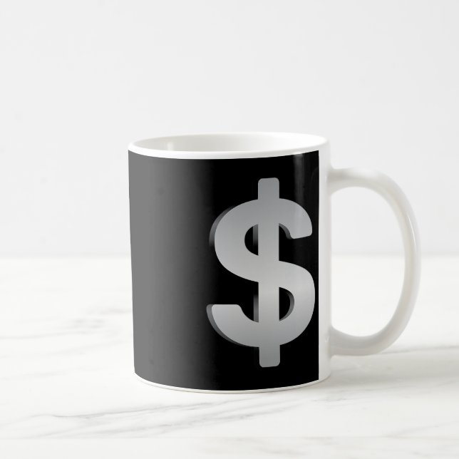 Taza De Café Dinero Y Moneda (Derecha)