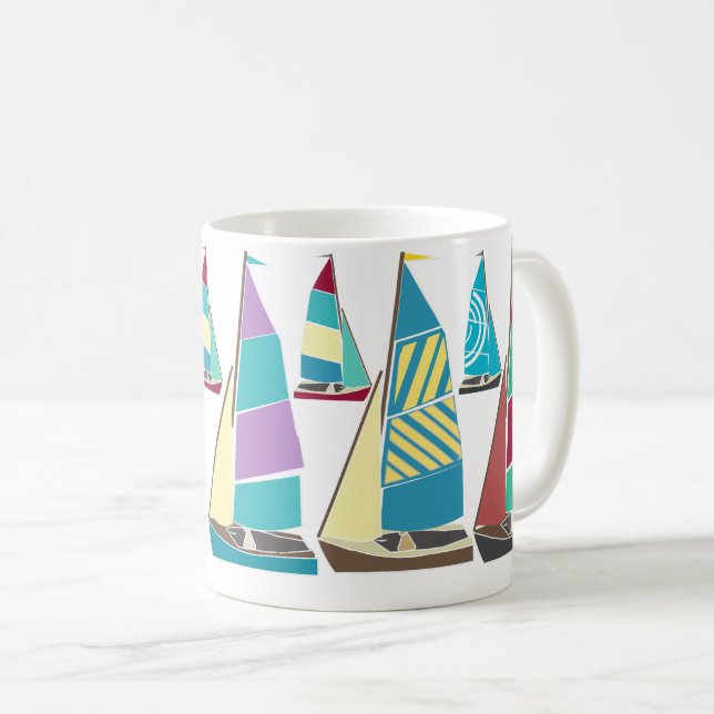 Taza De Café Dinghies de época (Anverso derecho)
