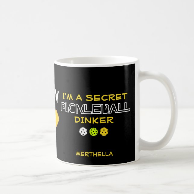 Taza De Café Dinker Pickleball Secreto (Derecha)