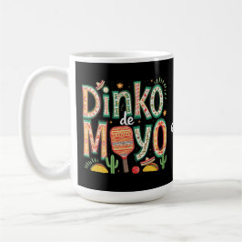 Taza De Café Dinko de Mayo Funny Cinco de Mayo Pun