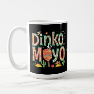 Taza De Café Dinko de Mayo Funny Cinco de Mayo Pun