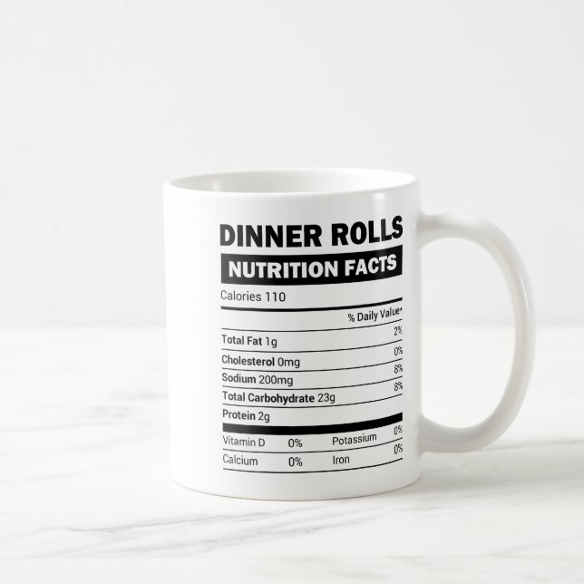 Taza De Café Dinner Rolls Nutrition Facts Family Matching Chris (Derecha)