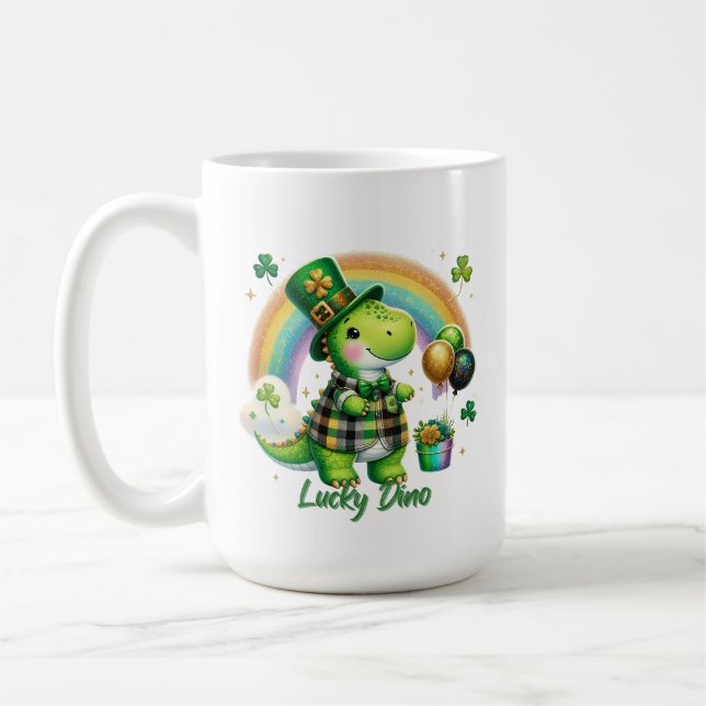 Taza De Café Dino Afortunado (Izquierda)