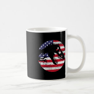 Taza De Café Dino Fossi Usa Bandera Patriótica Dinosaurio T-rex