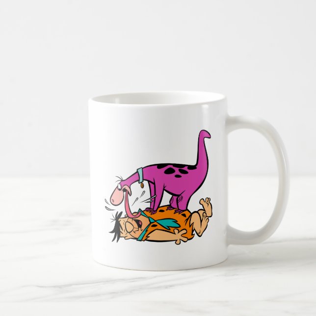 Taza De Café Dino Licking Fred Flintstone (Derecha)
