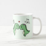 Taza De Café ¡Dino Love Mug! [En verde]<br><div class="desc">Estos adorables y pequeños dinos son perfectos para acompañar tu taza de café matutina. (:</div>