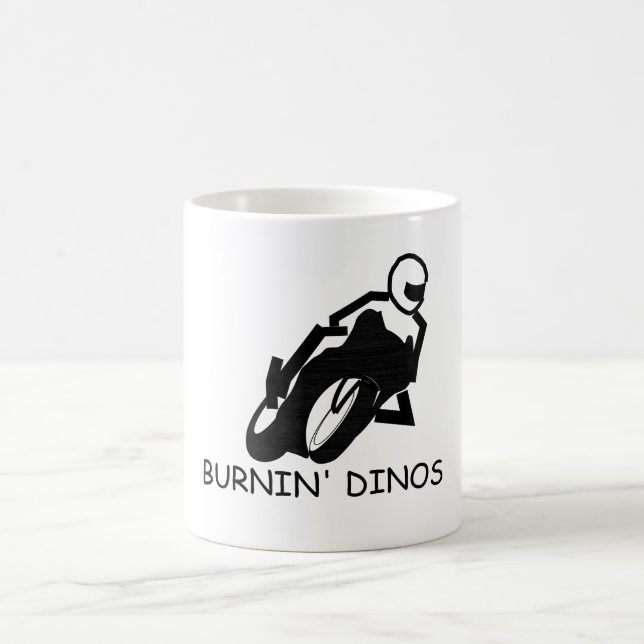 Taza De Café Dinos ardiendo front2 (Centro)