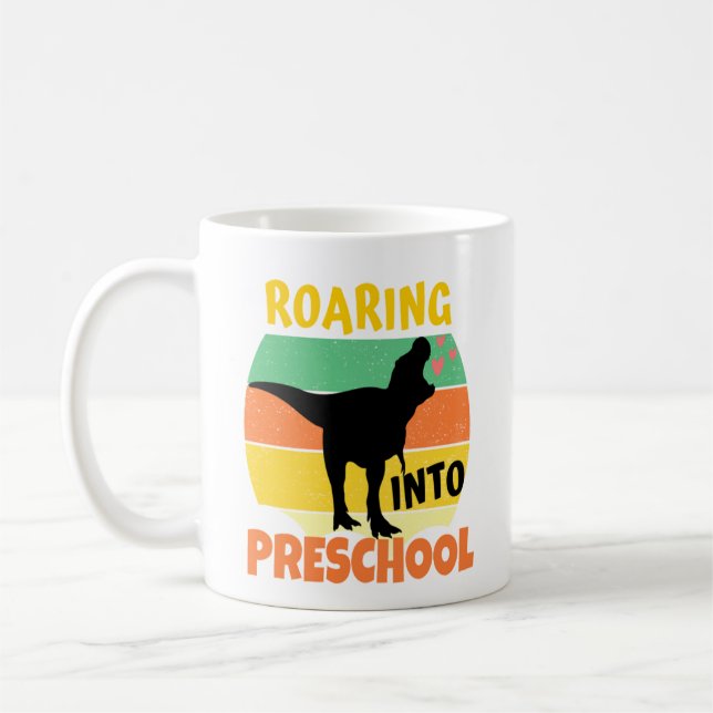 Taza De Café DINOSAUR DE Guay - ROARRANDO A LA PREESCUELA (Izquierda)