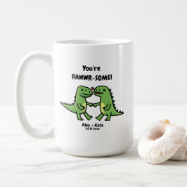 Taza De Café Dinosaur Valentines