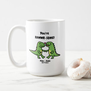 Taza De Café Dinosaur Valentines