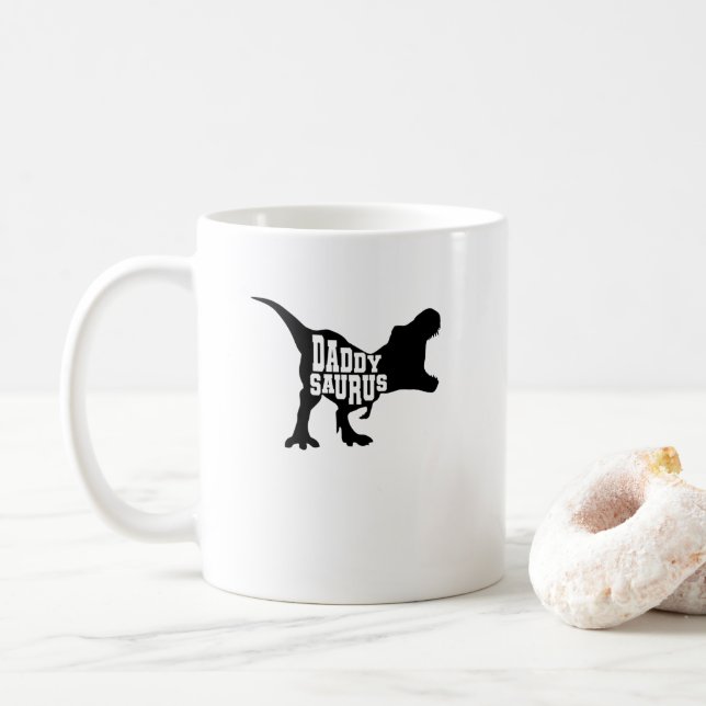 Taza De Café Dinosaurier Daddysaurus T-Rex (Con donut)