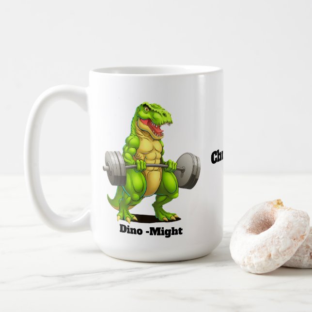 Taza De Café dinosaurio (Con donut)