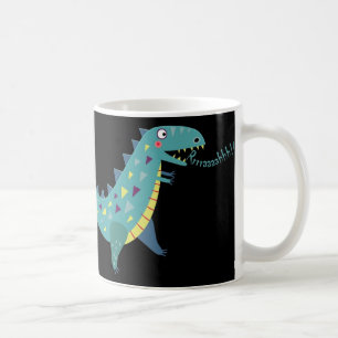 Taza De Café Dinosaurio azul T Rex Ba