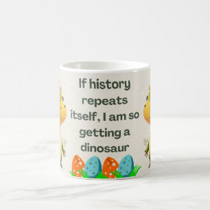 Taza De Café Dinosaurio con divertido prehistórico para niños