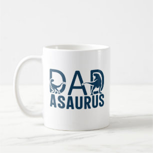 Taza De Café Dinosaurio Dad Asaurus Dino Lover T Rex Dad Dino