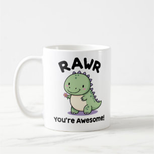 Taza De Café Dinosaurio de bebé lindo