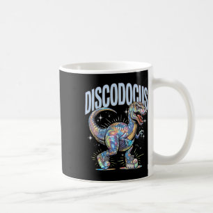 Taza De Café Dinosaurio de Disco Diplodocus 70s Dino Bailando D