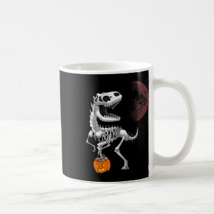 Taza De Café Dinosaurio de Halloween T Rex Esqueleto Espeluznan