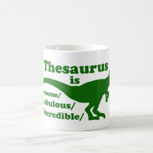 Taza De Café Dinosaurio del tesauro es increíble