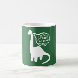 Taza De Café Dinosaurio del vegano