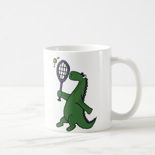 Taza De Café Dinosaurio enrrollado que juega el dibujo animado