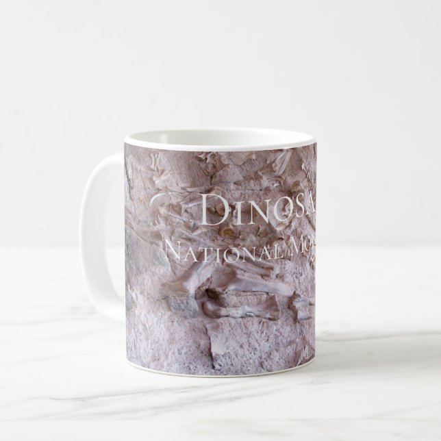 Taza De Café Dinosaurio Fossils Dinosaur Monumento Nacional (Anverso izquierdo)