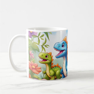 Taza De Café Dinosaurio lindo 11 oz Mug para niños