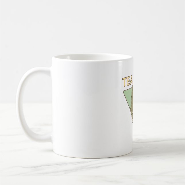 Taza De Café Dinosaurio Lindo Té Rex Trex Juego de Palabras (Izquierda)
