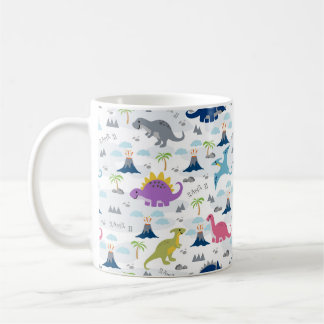 Taza De Café Dinosaurio Mug - Dinosaurios Cute Coloridos