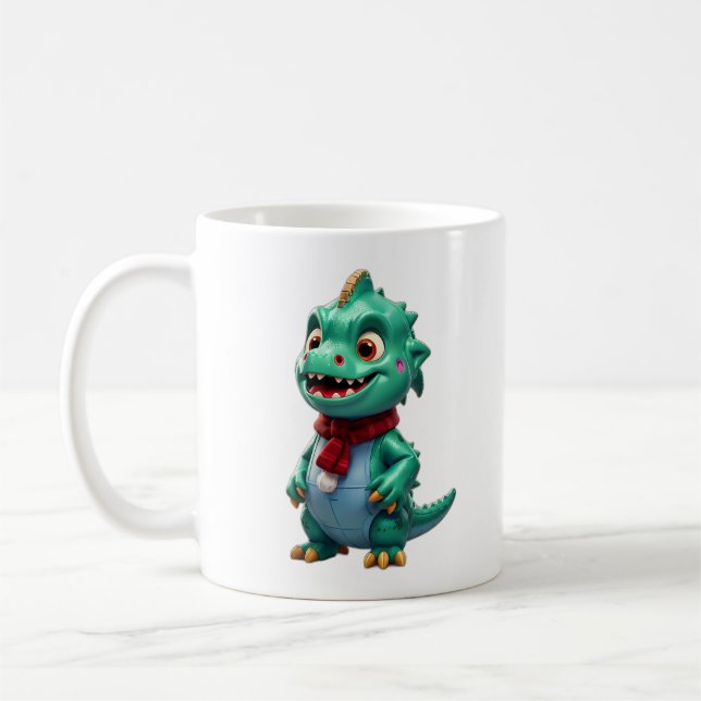 Taza De Café Dinosaurio navidad (Izquierda)