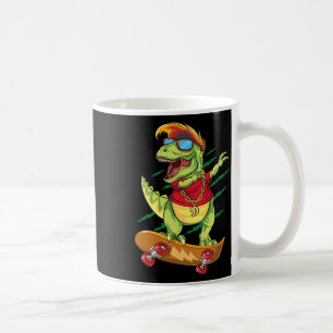 Taza De Café Dinosaurio Patinador Genial Skater Dabbing T Rex S