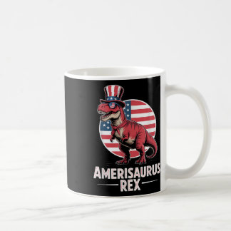Taza De Café Dinosaurio Patriótico 4 De Julio Amerisaurus Rex