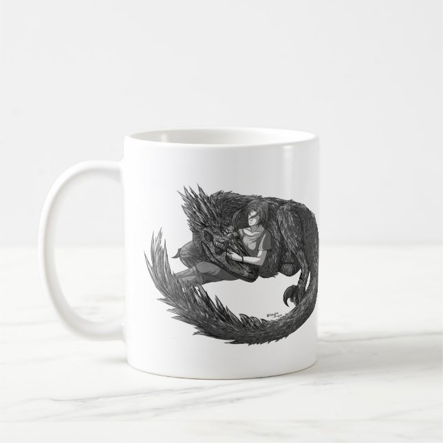 Taza De Café Dinosaurio tenebroso (Izquierda)
