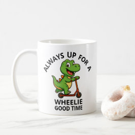 Taza De Café Dinosaurio Verde Adorable