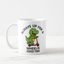 Taza De Café Dinosaurio Verde Adorable