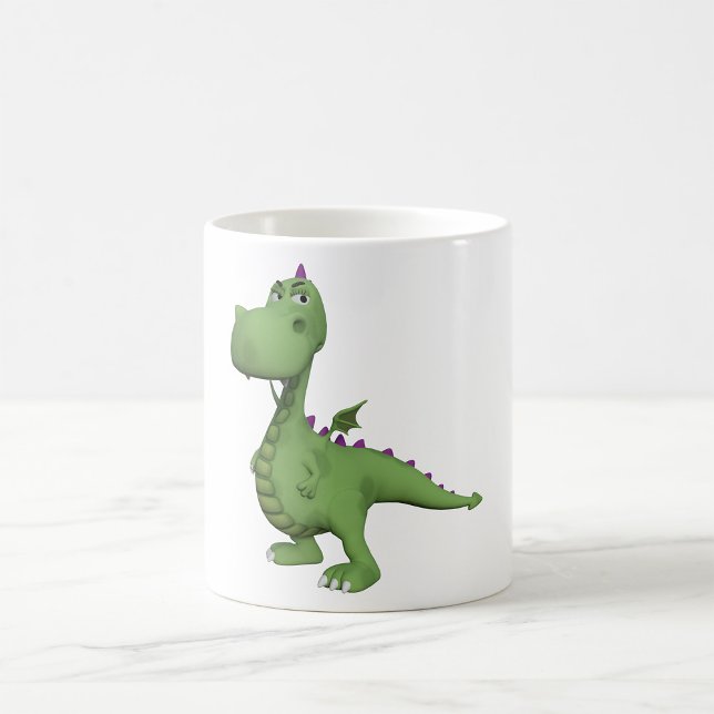Taza De Café Dinosaurio verde amigable (Subido por el creador)