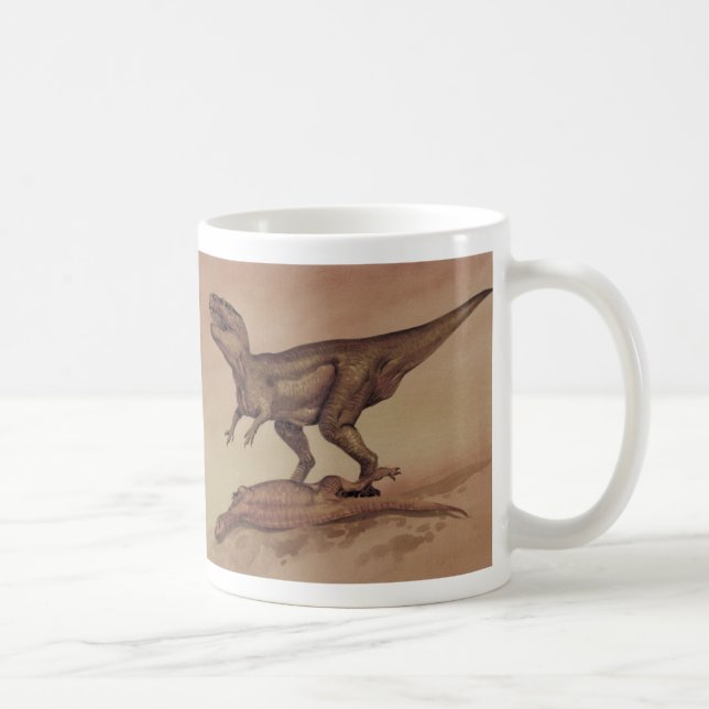 Taza De Café Dinosaurios antiguos, Giganotosaurus carnívoro (Derecha)