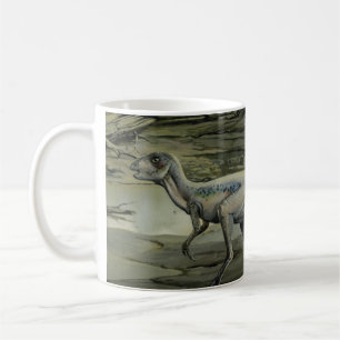 Taza De Café Dinosaurios antiguos, un Hypsilophodon del Cretáci