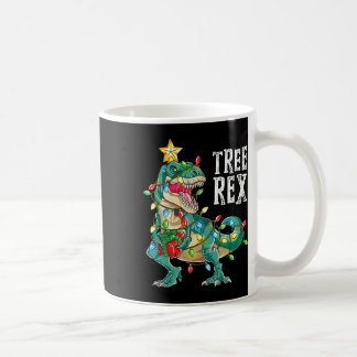 Taza De Café Dinosaurios Árbol de Navidad Rex Pajamas Hombres N