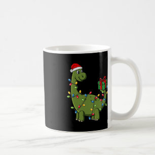 Taza De Café Dinosaurios con luces niños divertidos Navidad