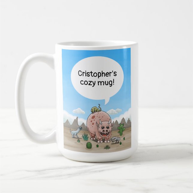Taza De Café Dinosaurios de fantasía (Izquierda)